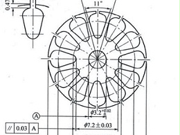 云浮五金沖壓件加工廠的沖壓模具轉(zhuǎn)子設(shè)計參數(shù)圖